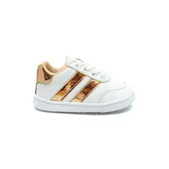 PAPOS - Zapatos Noa Blanco y Oro Rosa - Blanco