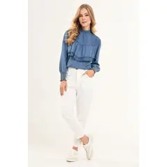 RAGGED - Pantalon maraya Blanco crudo