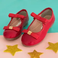 PAPOS - Baletas Prince Rojas - Baletas Niñas - Rojo