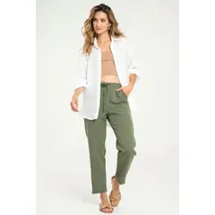 RAGGED - Pantalon harem bali Verde militar