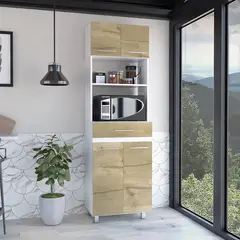 RTA MUEBLES - Modulo microondas luna blanco mqz + mbd 7822