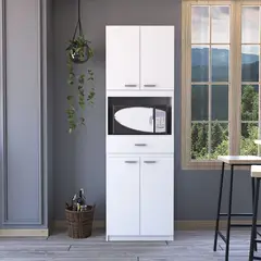 RTA MUEBLES - Modulo microondas bau blanco mqz 19 mlb 6664