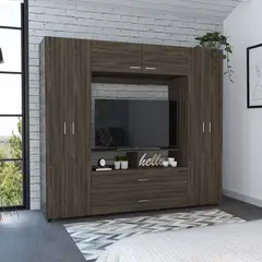 RTA MUEBLES - Closet manila z-200-190 coñac/blanc ccb 4981