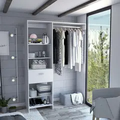 RTA MUEBLES - Closet manchester 150 blanco nevado clb 6075