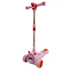 GENERICO - Scooter Monopatín Ajustable Con Proyector De Dibujo rosa