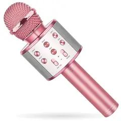 GENERICO - Micrófono Karaoke Parlante Recargable Con Bluetooth Ws-858