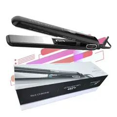 GAMA - Plancha de cabello se led titanium g-evo silk chrome