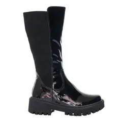 ZAVATTY - Botin para niña 5976-Z460 NEGRO NOBUCK X CHAROL