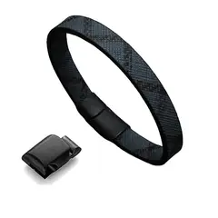 GENERAL - Manilla Pulsera Para Hombre Cuero Lineas Broche Magnético