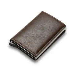 GENERICO - Tarjetero Billetera Elegante Unisex Triple Pliegue Rfid