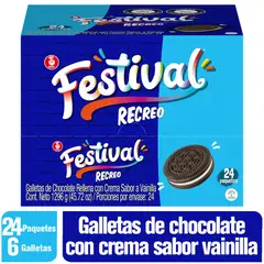 FESTIVAL - Galleta Recreo Plegadiza x 24 unidades
