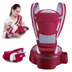 ONE PIXEL - Cargador Canguro Asiento Para Bebe Rojo