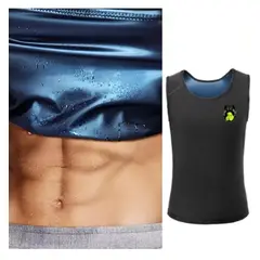 GENERICO - FAJA REDUCTORA TERMICA CAMISETA SAUNA SHAPER HOMBRE TALLA LXL