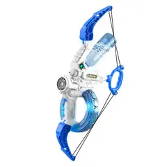 GENERICO - Pistola Burbujas Arco Flecha Lanza Chorro Agua Luz Led Tiro
