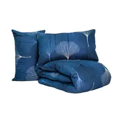 REALTEX - Edredón Acolchado Real Tex Doble Faz Línea Confort Hojas Doradas Diente león