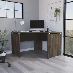 RTA MUEBLES - Escritorio home office l-120 rovere/blanco ewc 7286
