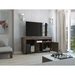 RTA DESIGN - Rack tv tolon 2 puertas rlc 4811 coñac 70 x 135 x 40 rta muebles