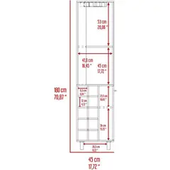RTA MUEBLES - Mueble bar esquinero kaia wengue+miel bwm 7764 RTA