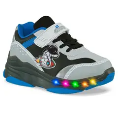LOS GOMOSOS - Tenis Patines Luces Braiz Negro para Niño