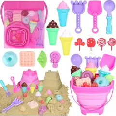 KOBALT - Balde plegable rosa playero