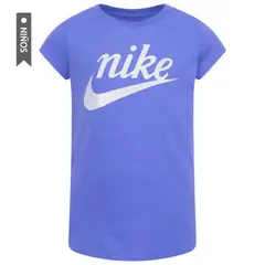 NIKE - Camiseta Script Futura Niñas-Azul
