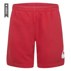 NIKE - Pantaloneta Club Ft Hbr Niños-Rojo