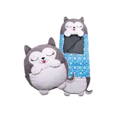 HAPPY NAPPERS - Saco de dormir para niños Perro Esquimal