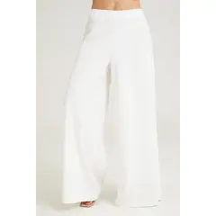 RAGGED - Pantalon lino malvin Blanco crudo