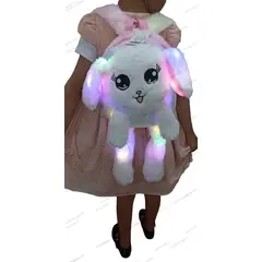UNIVERSAL - Maleta Morral colegial conejito orejas moviles con luces led