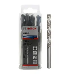 BOSCH - Brocas Cilíndrica HSS-G 117MM x Ø5/16″ 10 Unid para Metal