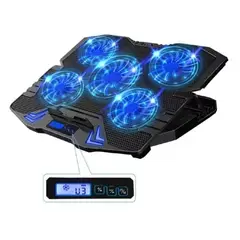 GENERICO - Base Refrigerante Gamer 5 Ventiladores 5 Niveles