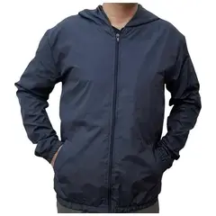 ABC - Antifluido FABRICA Chaqueta Unisex Deportiva Cortavientos con capota