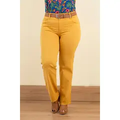 L Y H - Jean Para Mujer Amarillo Marca L&H