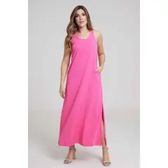 RAGGED - Vestido venati Fucsia