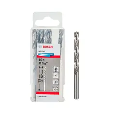 BOSCH - Brocas Cilíndrica HSS-G 93mm x Ø7/32″ 10 Unid para Metal