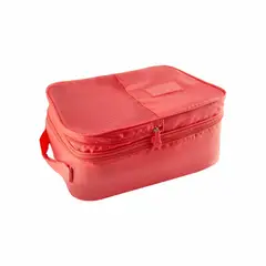 ENERGY PLUS - Bolsa Organizadora de viaje para Zapatos: 3 Capas, Multiusos Salmón