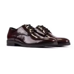 OVERSTATE - Zapatos Formales En Cuero Para Hombre Vinotinto
