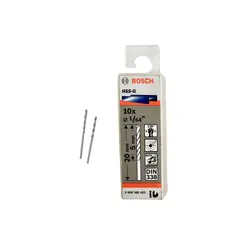 BOSCH - Brocas Cilíndrica HSS-G 20mm x Ø1/64″ 10 Unid para Metal