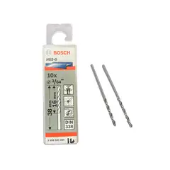 BOSCH - Brocas Cilíndrica HSS-G 38mm x Ø3/64″ 10 Unid para Metal