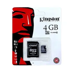 GENERICO - Memoria Kingston Micro SD 4 GB 10 Ciclos + Adaptador
