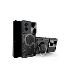 GENERICO - Estuche Proteccion Camara Con Soporte Xiaomi 13C Negro