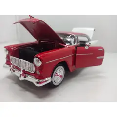 MOTORMAX - CARRO CHEVY BEL AIR 1955 rojo ESCALA 1/24 DE COLECCIÓN