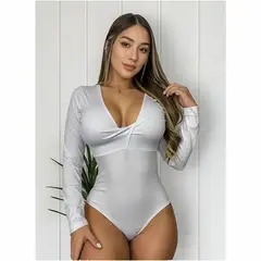 RAINBOW MODA - Blusa Body Mujer Manga Larga Elegante Moda