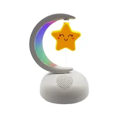 GENERICO - Bocina Bluetooth Luces Led Recargable Radio Fm Infantil Luna