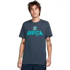 NIKE - Camiseta Fcb Ss Mercurial Tee-Azul