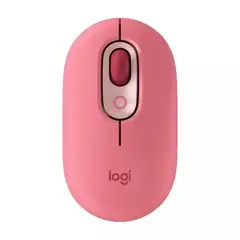 LOGITECH - Mouse Pop Inalámbrico-bluetooth Función Emojis color Rosa