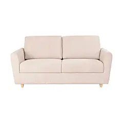 MUEBLES FIOTTI - Sofa 3 puestos Beige Poliester Tamesis