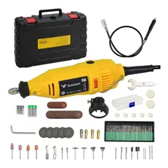 GUTSTARK - Kit Mototool Mini Taladro Esmeril 130W 8000-30000Rpm+160 Accesorios