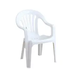 TRIPLE CLEAN - Silla plástica de color blanco