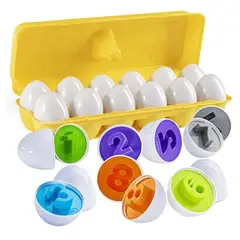 GENERICO - Caja de 12 huevos Montessori Juguete Didactico